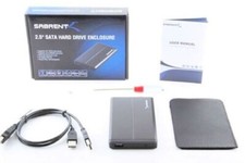 Sabrent EC-UST25 USB 2.0 Aluminum External 2.5" SATA HDD Hard Drive Enclosure