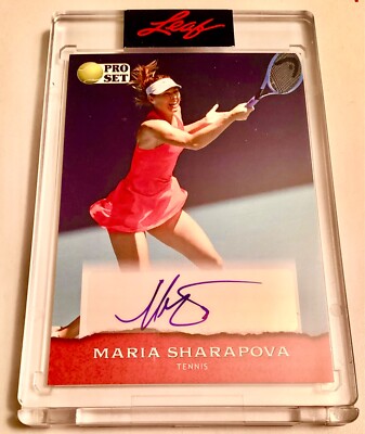 MARIA SHARAPOVA AUTOGRAPH - LEAF PRO SET TENNIS ROYALTY AUTO - like topps chrome