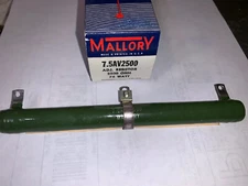 MALLORY 2500 Ohm 75 Watt Adjustable Resister Brand New In Box.