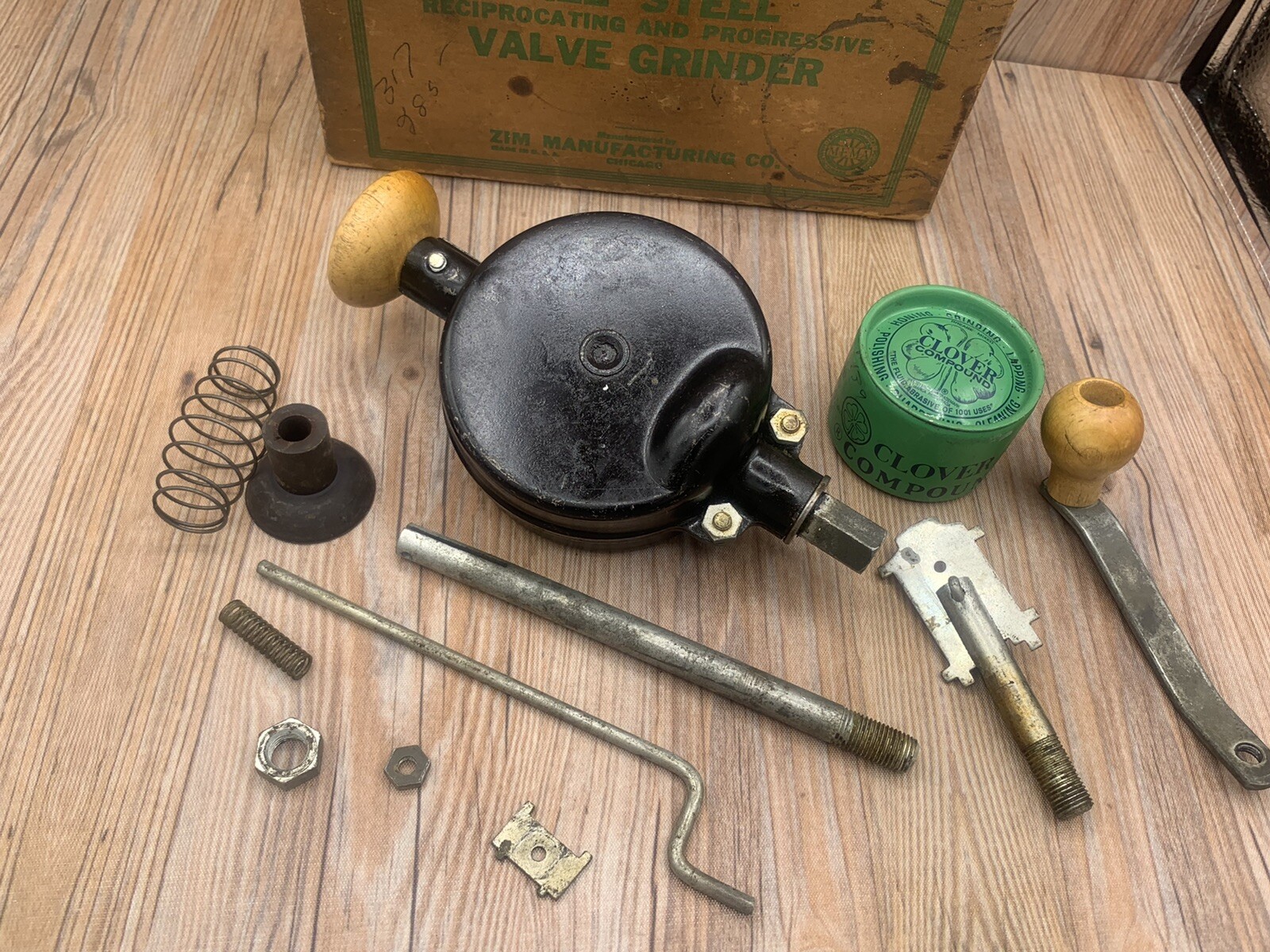 Vintage ZIM Valve Grinder 305 All Steel Reciprocating & Progressive w