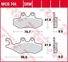 TRW Sinter Bremsbeläge für Vespa 946 150 / GTV 125 , 300 (Sei Giorni)