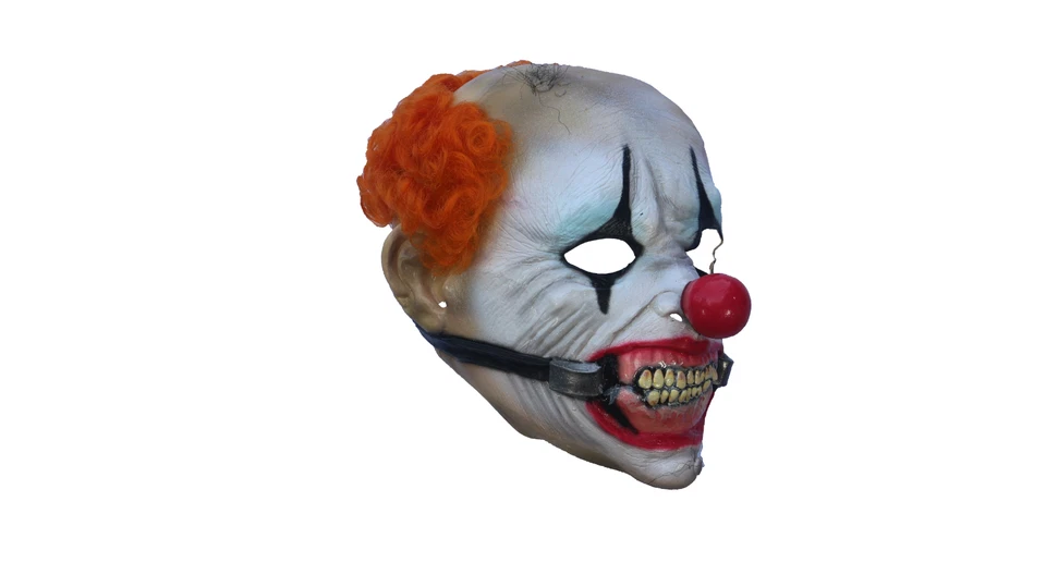 Ghoulish Productions Smiley Jr. Latex Face Mask Horror Halloween Cosplay - Image 2 of 4
