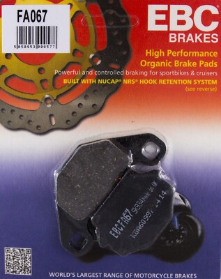 FA067 EBC BREMSBELÄGE passend für Barossa 100 Sport/Python 03-05