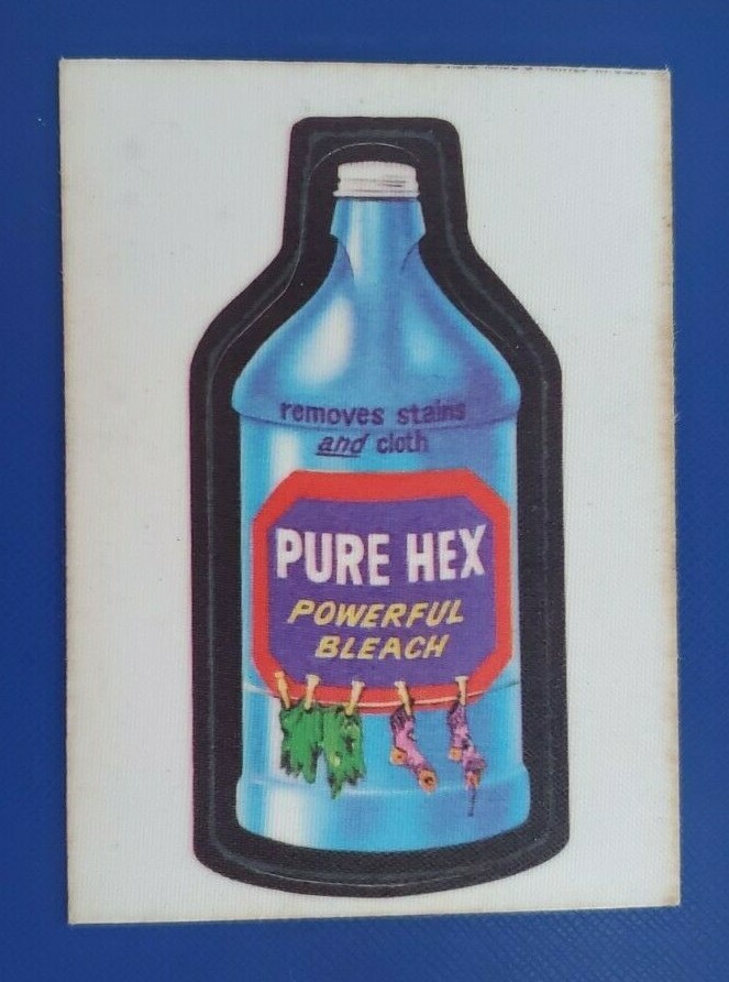 73 WACKY PACKAGES SERIES 1 PURE HEX BLEACH @@ RARE CLOTH @@ | eBay