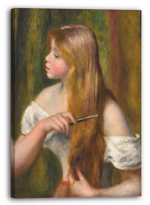 Kunstdruck Pierre Auguste Renoir - Malerei des jungen Mädchens (La Toilette)