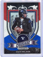 2021 Prizm Draft Picks - ZACH WILSON - Red White & Blue Prizm - Crusade RC #168