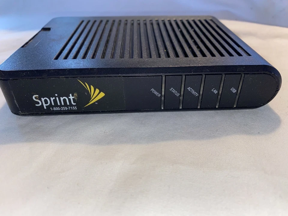 SPRINT Zhone 6211-I3-200 ADSL2+ BLACK DSL Internet BRIDGE ROUTER MODEM - Image 2 of 4