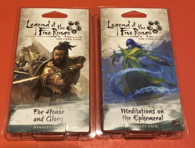 Legend of the Five Rings: 2 Dynasty Packs Meditations ot E & For Honor and Glory