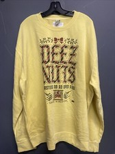 AEW Wrestling Eddie Kingston Deez Nutz Yellow Christmas Sweater Size 3XL