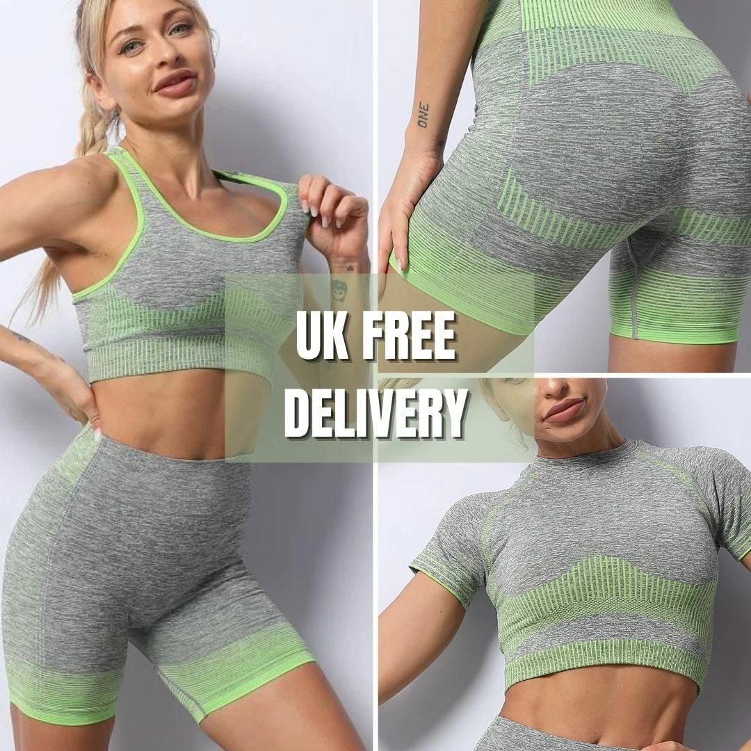 Off Shoulder Ribbed Sports Bra (Autumn Green) – Fitness Fashioness