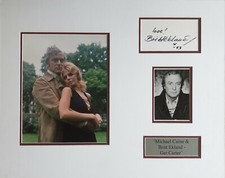 MICHAEL CAINE & BRITT EKLAND Signed 20X16 Photo Display GET CARTER COA 