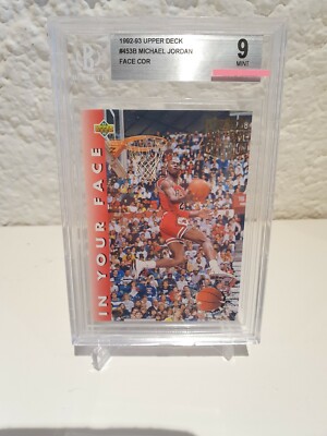  1992-93 Upper Deck In Your Face MICHAEL JORDAN #353B HOF SP BGS 9 Bulls Kobe-
