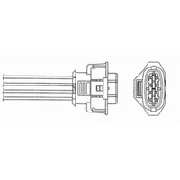 NTK Lambdasonde Regelsonde Passend FüR Opel Vectra C Fiat Croma 2.2 16V 0055