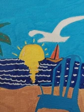 GAT PAINTINGS IMPRESSIONISM ORIGINAL COLLECTIBLE WHIMSICAL SEASCAPE & ANIMALS