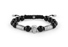 Philipp Plein Herren Armband Textil Edelstahl silber PLEIN ELITE  PJNEA03BU
