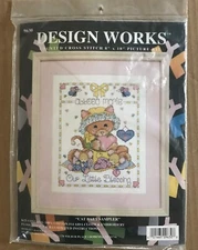 Design Works Our Little Blessing Baby Sampler Counted Cross Stitch #9630