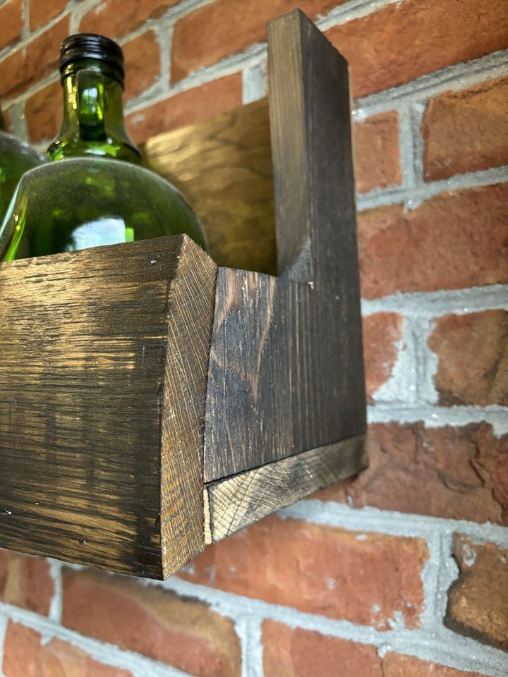 Bourbon/Whiskey Barrel Stave Shelf Jack Daniels Emblem Vintage Style 25