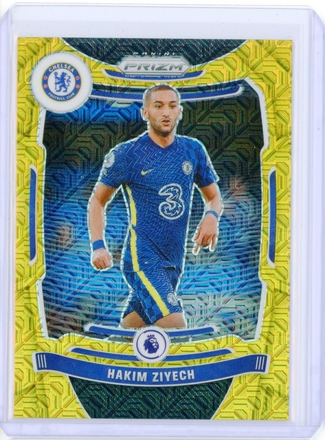 2021-22 Panini EPL Premier League H2 Prizm HAKIM ZIYECH Chelsea GOLD MOJO 10/10