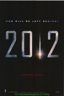 2012 MOVIE POSTER Advance Style DS 27x40 Two Thousand Twelve JOHN CUSACK 2009