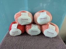 Knit Picks Chroma Fingering, Lot of 5, Matched Dye Lot, Superwash Merino Nylon