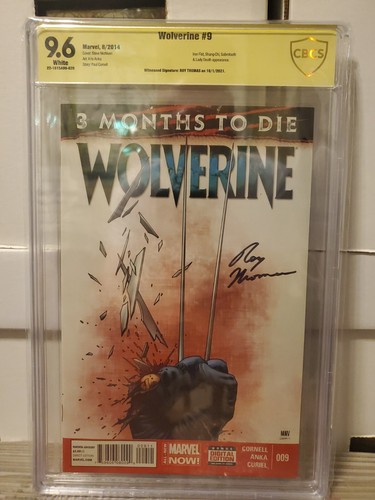Wolverine #9(2014) CBCS Graded 9.6 Signed By Roy Thomas