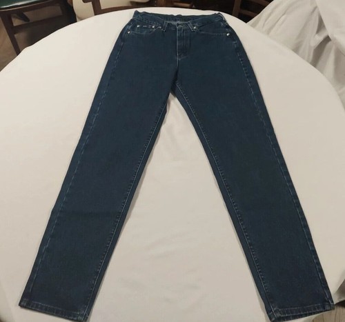 Lee Women's Vintage Made In USA Retro Denim High Waist Blue Jeans,10 Long - Picture 5 of 12