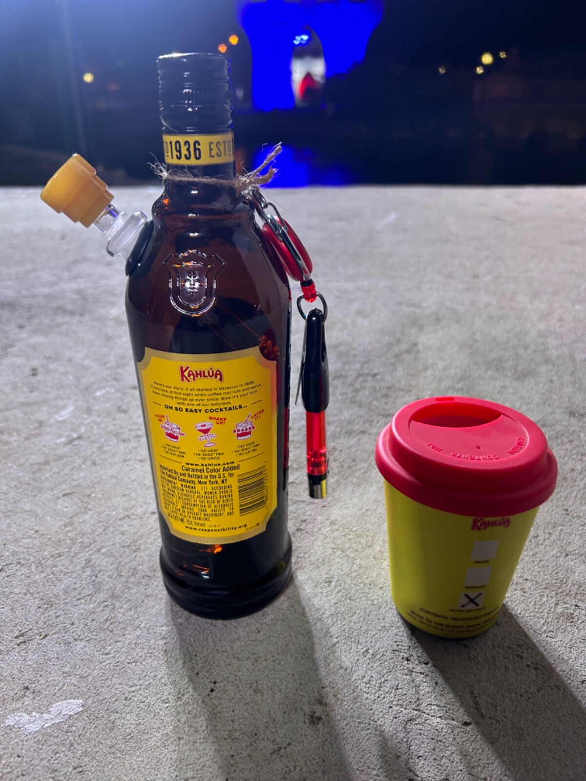 Kahlúa Liquor Bottle Water Bong eBay