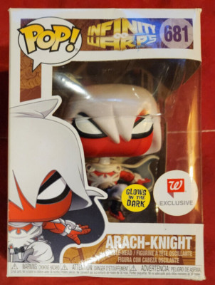Funko Pop #681 Infinity Warps Arach-Knight Walgreens Exclusive Glow In The Dark