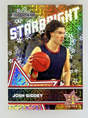 2021-22 Wild Card Alumination Josh Giddey Starbright RC 10/10 Bookend Bulls