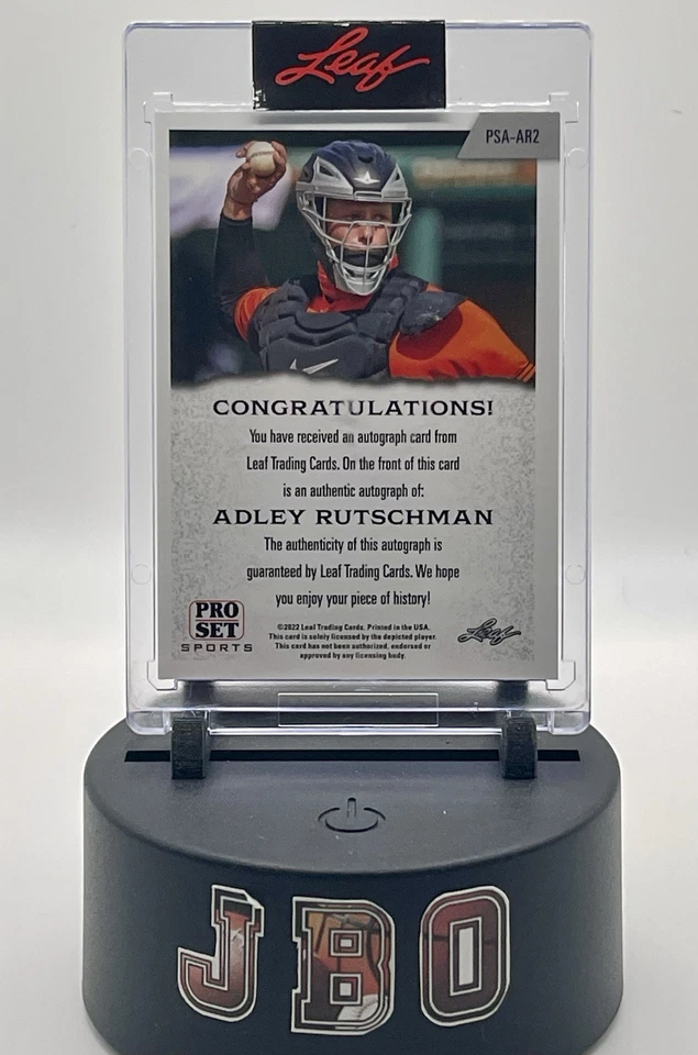 Adley Rutschman Blue Auto 2022 Leaf Pro Set Baltimore Orioles (Encased) - Image 2 of 2