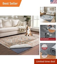 Waterproof Rug Pad, 6x9 ft Area Rug Non-Slip Carpet Pad, Non-Slip Rug Pads fo...