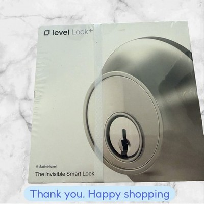 Level Lock+ Smart Deadbolt Invisible Smart Lock - Satin Nickel BRAND NEW SEALED