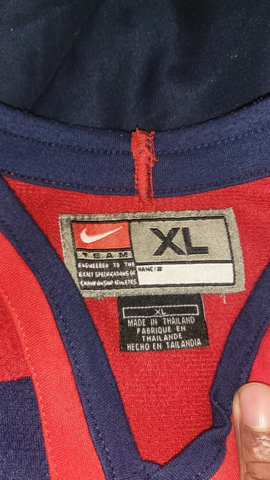 Camiseta masculina vintage Nike Team USA hóquei XL 2002 Olimpíadas Salt Lake City - Imagem 3 de 3