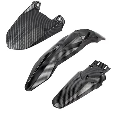 Talaria Sting/X3 Front Rear & Hugger Plastics Carbon Style Fender All 3