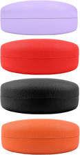 4 PACK Extra Large Hard Shell Eyeglasses Case, Protective Case For Eyeglasses an