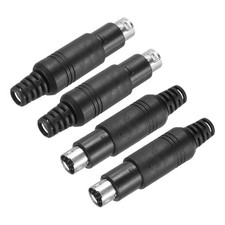 4 Pcs S-Video DIN Mini Male Socket 9 Pin PS/2 Plug 