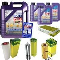 Mann Inspektionspaket 8L Liqui Moly 5W-40 FüR BMW 5Er Touring E61 525D 530D E60