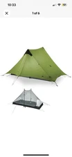 LANSHAN Ultralight Trekking Pole Tent 3-Season 1or 2 Person
