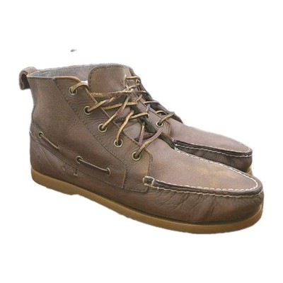 POLO RALPH LAUREN Barrott-BO-CSL Men s Brown Leather Chukka Ankle Boots Size 11D