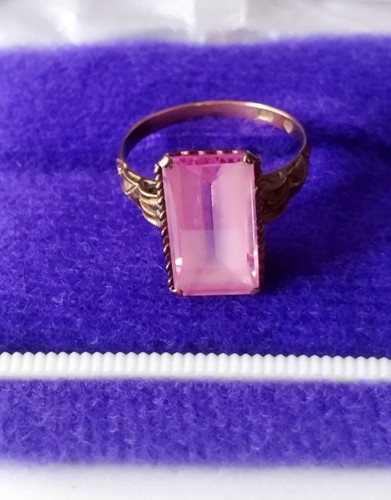 Showa-era Retro K18 Vintage Ring (Kajita Kyujiro Shoten) – Rhombus Shape, "KK"