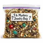New Listing1 lb Mixed Mystery Costume Jewelry Bag Wearable Vintage to Modern Reseller Lot