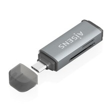 Lector de Tarjetas Externo Aisens ASCR-2A09-GR- USB 3.1