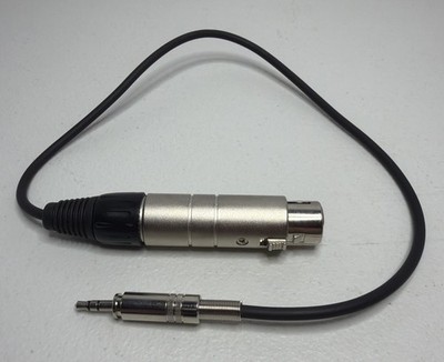Hosa MIT-156 Impedance Transformer XLR Female to 3.5 mm TRS Male 18''
