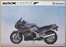 SUZUKI GSX1100F Motorcycle Sales Brochure May 1991 Ref 99999-A0003-INI