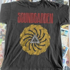 NEW! Soundgarden Album Tour Unisex Black  Cotton T-Shirt