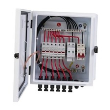 Metal Solar Combiner Box, PV Combiner Box with 20A Rated Current Fuse, 6 String