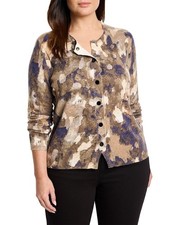 Nic+Zoe Plus Femme Camo Cardigan Women's  2X