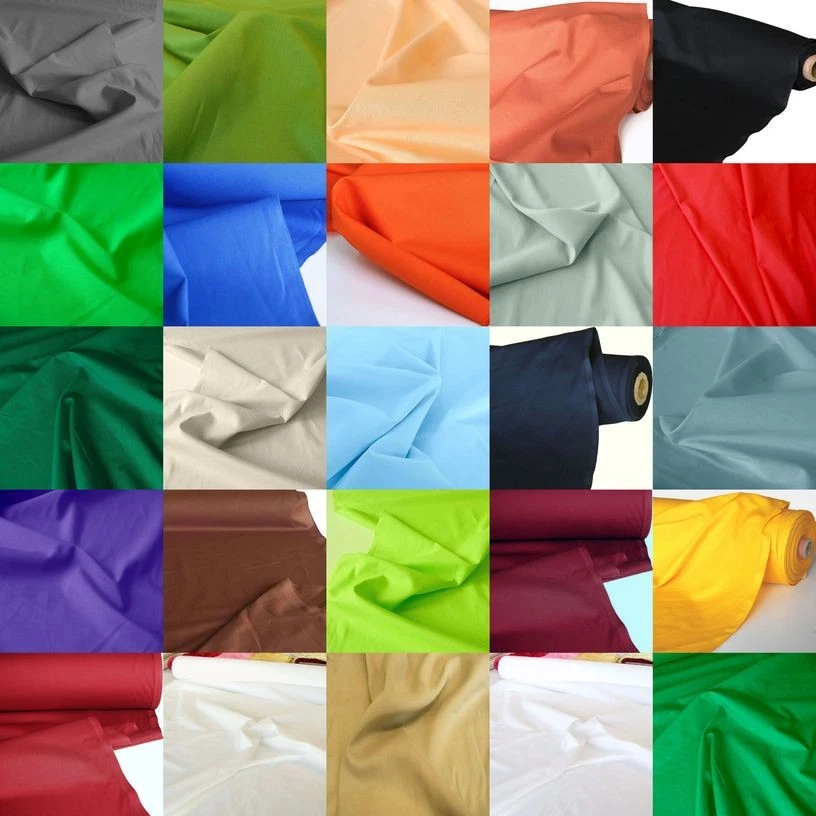 TOLKO STOFFE 50cm Baumwollstoff Meterware Kleid Rock Vorhang Gardine Husse Dekostoff