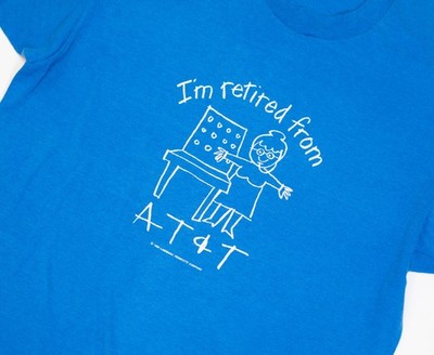 True Vintage Single Stitch 80s AT&T Computer Promo Tee M Internet Comedy Humor