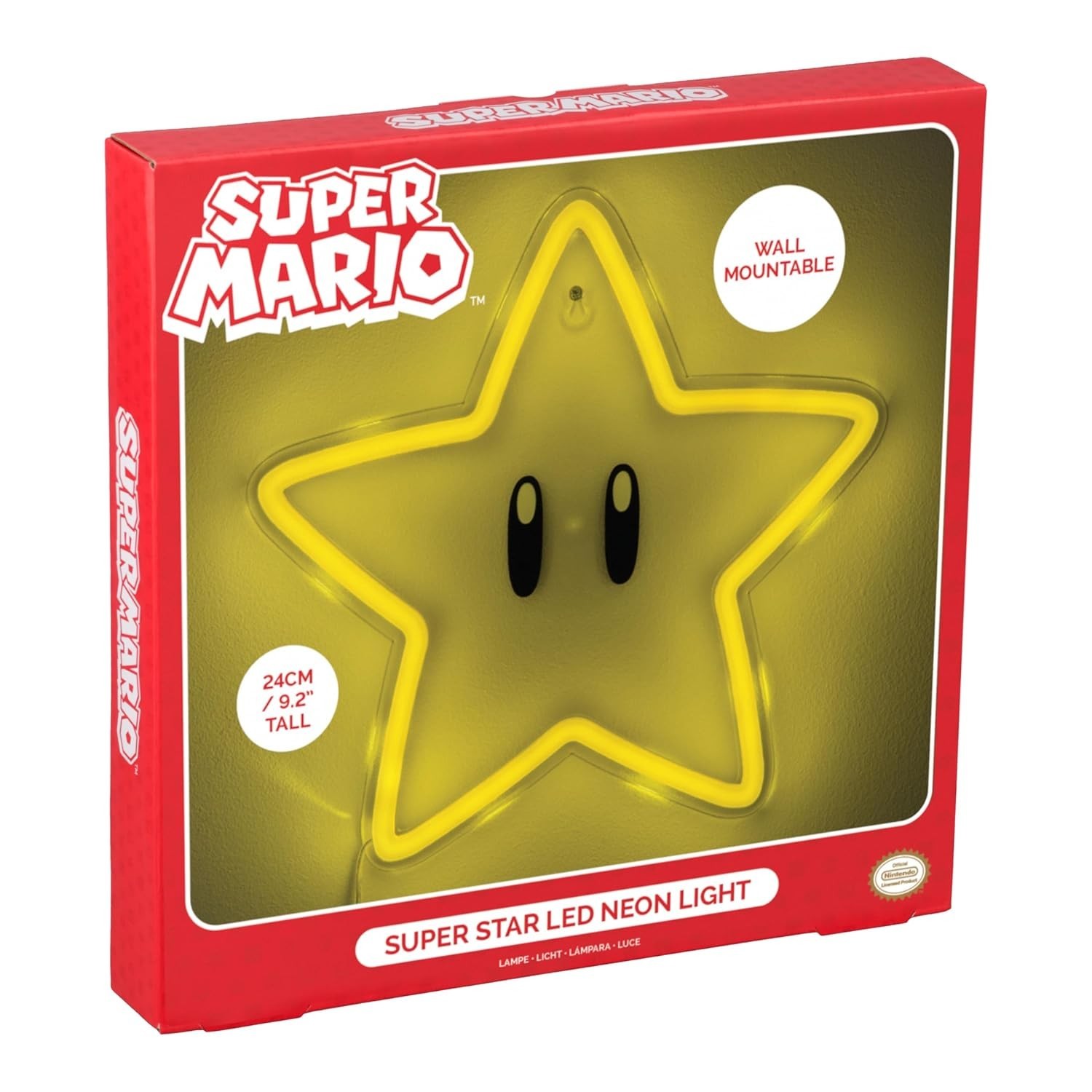 Super Mario Super Star Wall Mountable Led Neon Light - Image 2